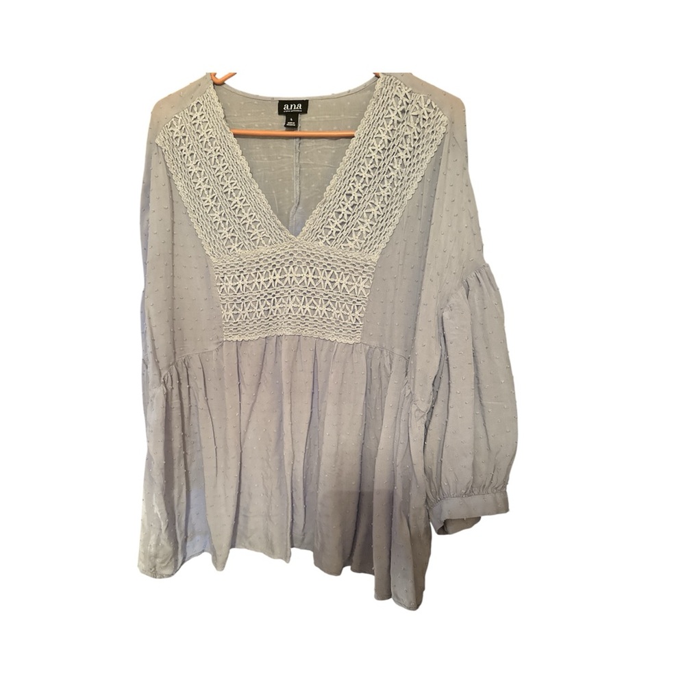ANA Women's Gray Blouse
